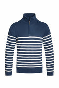Stripe Quarter-Zip Pullover