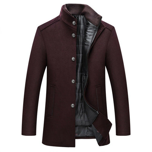 Slim Fit Wool Coat