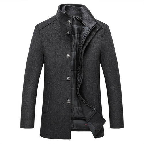 Slim Fit Wool Coat