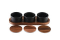 Black Ceramic Serving Set