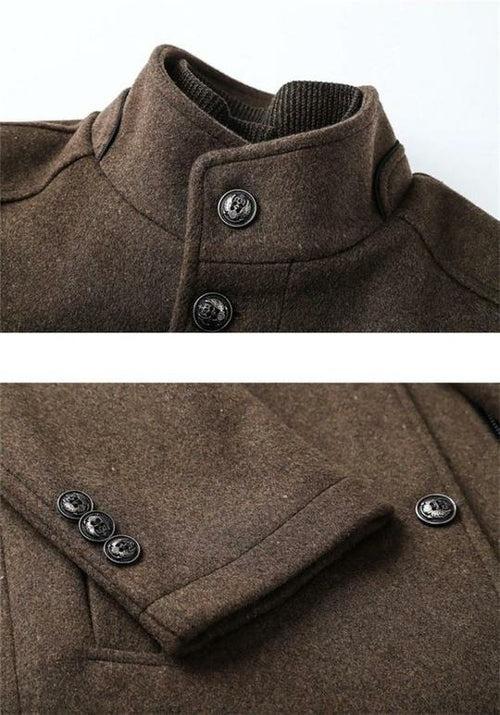 Slim Fit Wool Coat